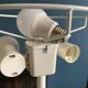 Lampadaire champignon Ikea Nymane TYP G1706 métal blanc vintage 1990
