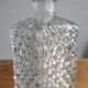 Pressed glass whisky decanter
