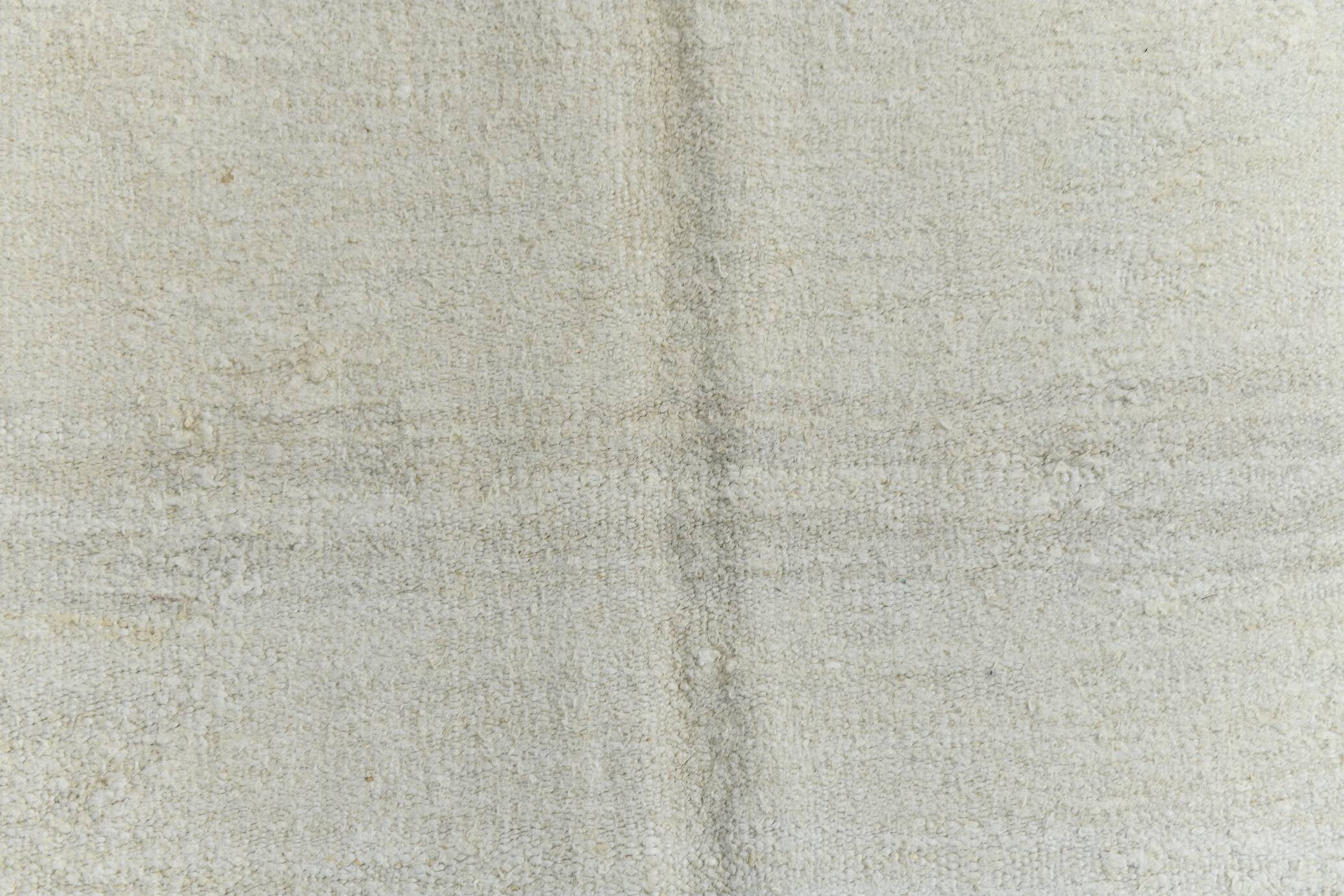 Off-White Oversize Oushak Vintage Rug For Living Room, 181x335 Cm