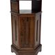 Vintage Hexagonal Side Cabinet with Door Small Side Table Column