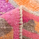 3x12 Vintage Pink & Orange Vintage Runner Rug, 90x359Cm