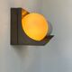 Pair of vintage wall lights, RAAK W1804, brown Bakelite and opaline, Netherlands