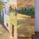Reflets du château, huile sur toile, signé P.V. Sabatier 1940