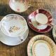 Vintage German fine porcelain cups and saucers