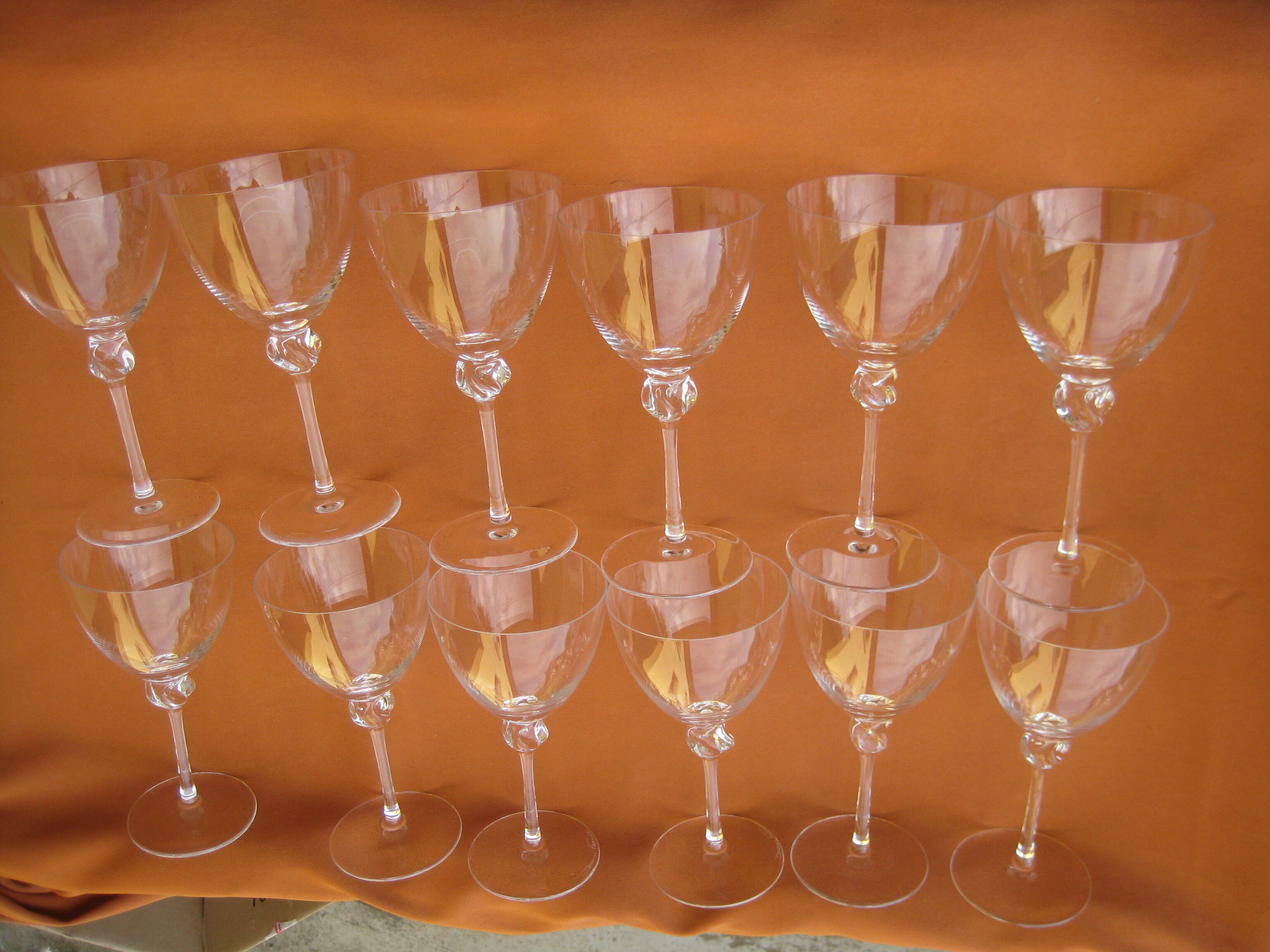 12 GLASSES with DAUM WINE, Bolero model