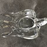 Bird-shaped paperweight, crystal swallow