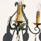 Pair of vintage neoclassical wall lights from the 50s.