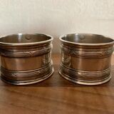 Pair of silver towel rings