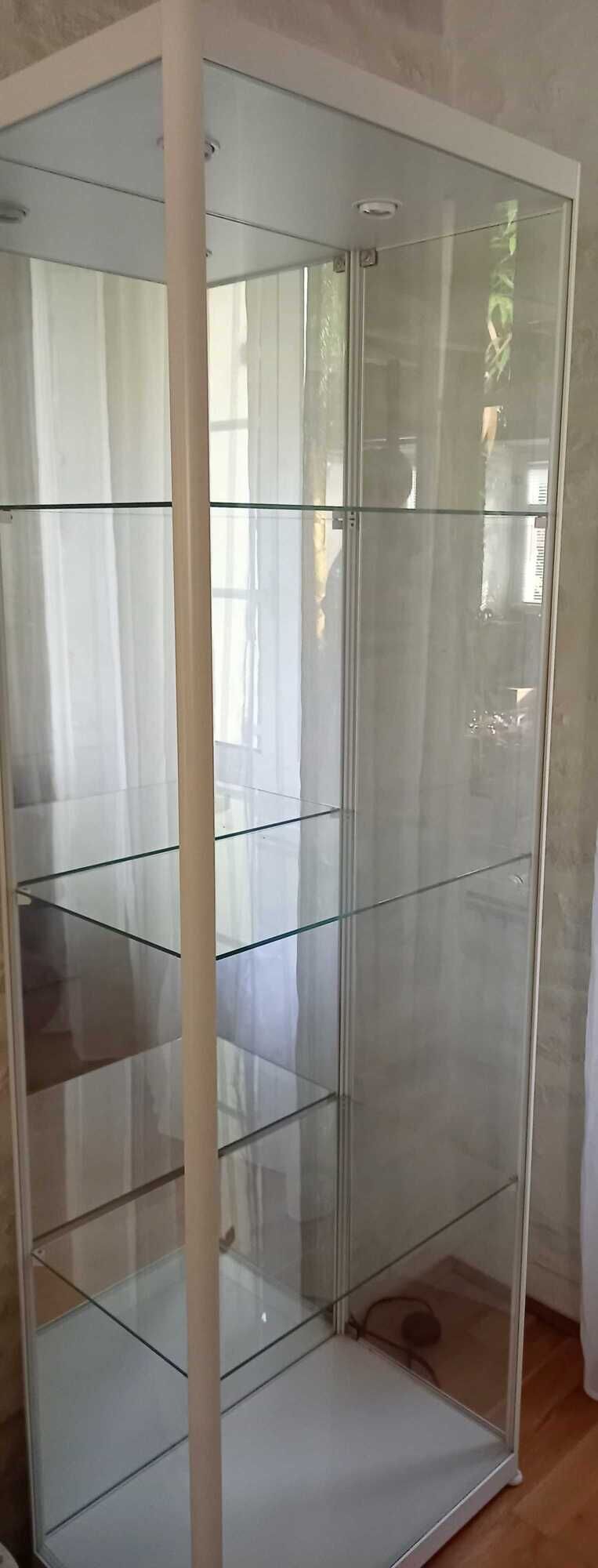 Vitrine en verre sdb avec mirroir et éclairage des années ‘80