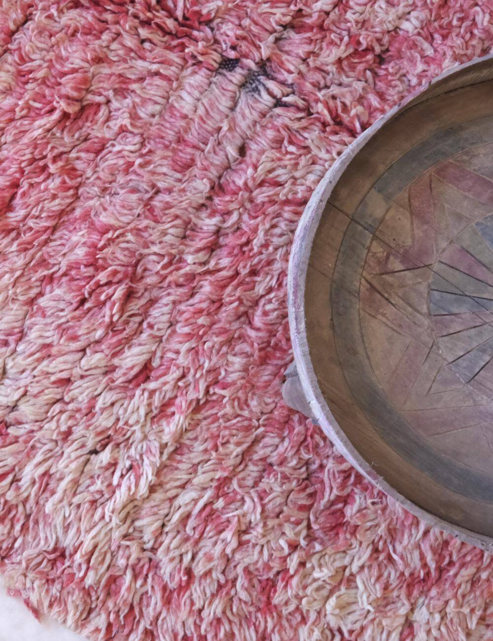 Tapis Rose Vintage - 257 x 126 cm