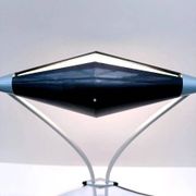 "Plume" lamp by Frans Schrofer for Scopelight Holland in metal, 1980.