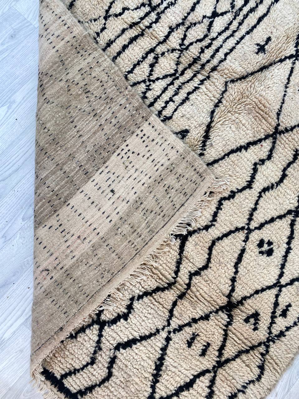 Handmade Moroccan Berber carpet 230 x 144 CM