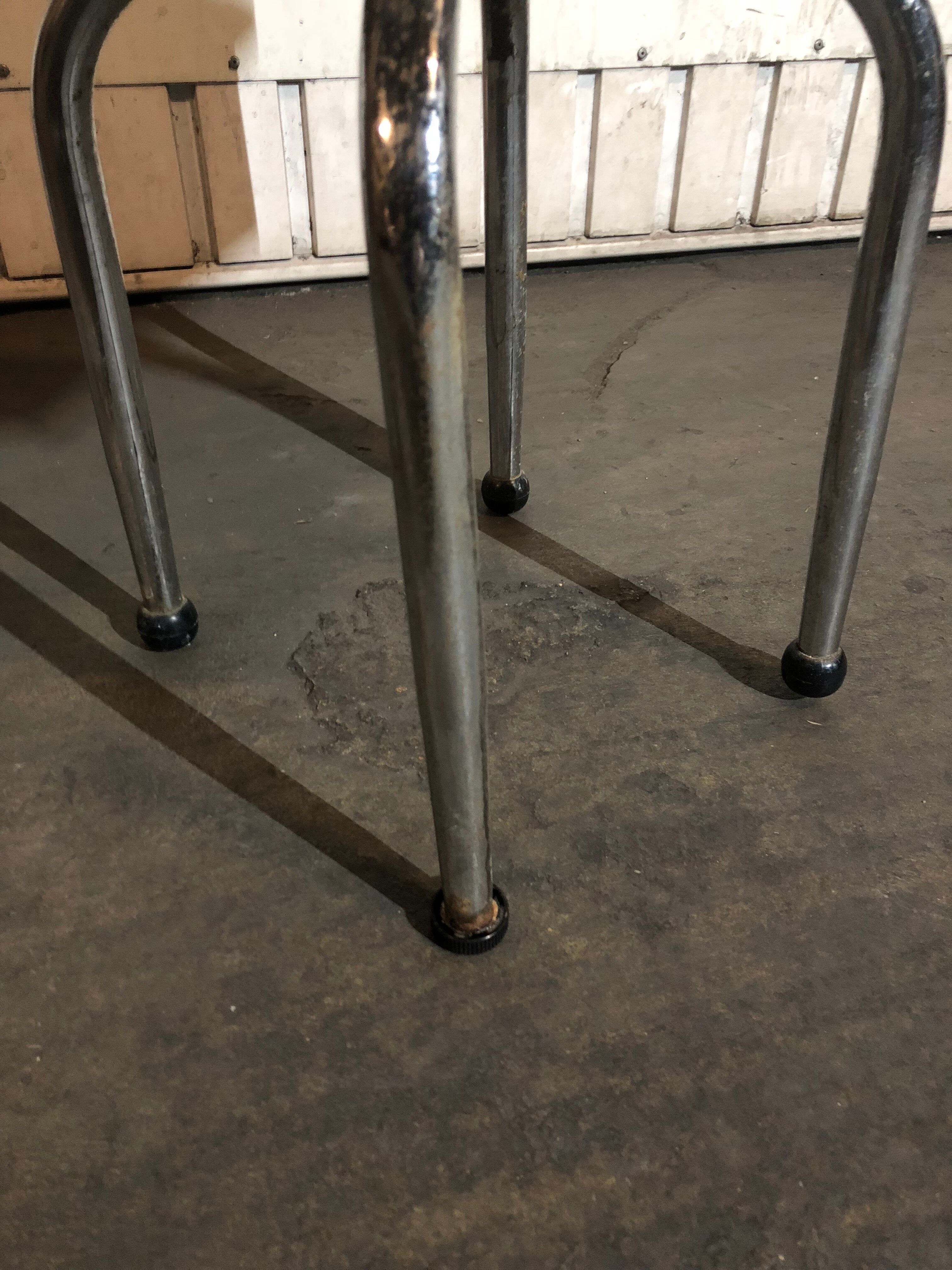 Lot chairs + blue formica stool