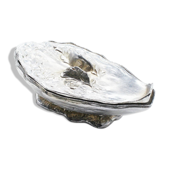 Ancienne sauciére ou coupe caviar forme huitre coquille m.gouaille art nouveau