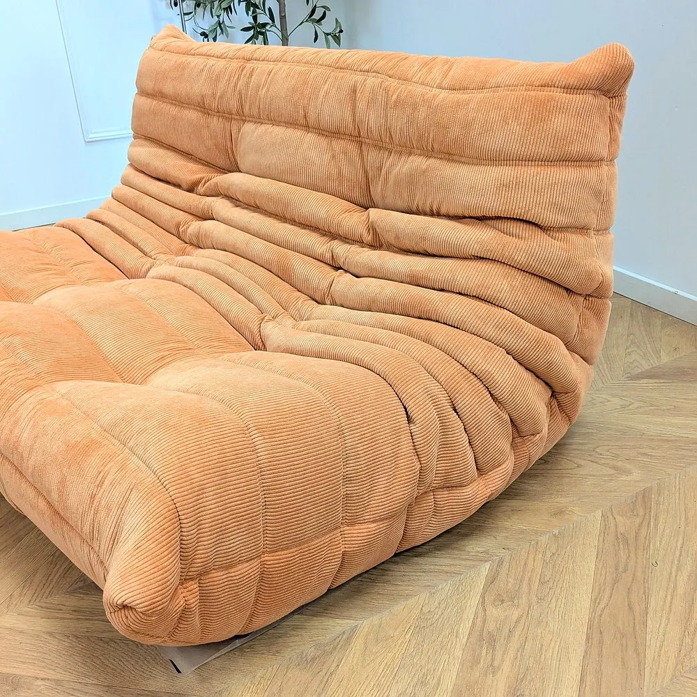 Togo 2-seater sofa by Michel Ducaroy - Apricot