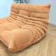 Togo 2-seater sofa by Michel Ducaroy - Apricot