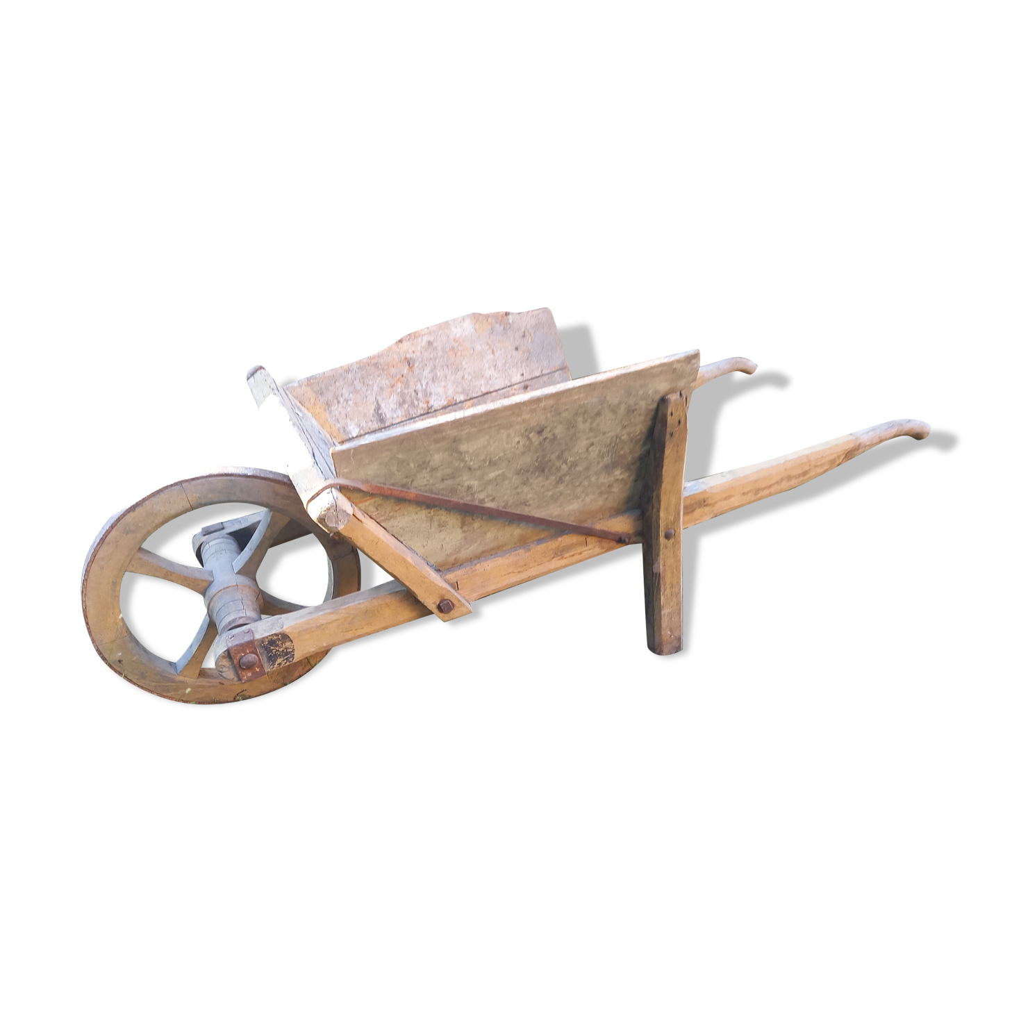 Wheelbarrow raw wood