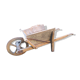 Wheelbarrow raw wood