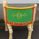 Paire de fauteuils en bois apparence "tigre"