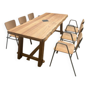 Table Aranjou style brutaliste - orme