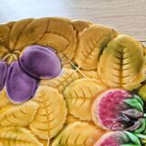 Round slip dish, Sarreguemines earthenware