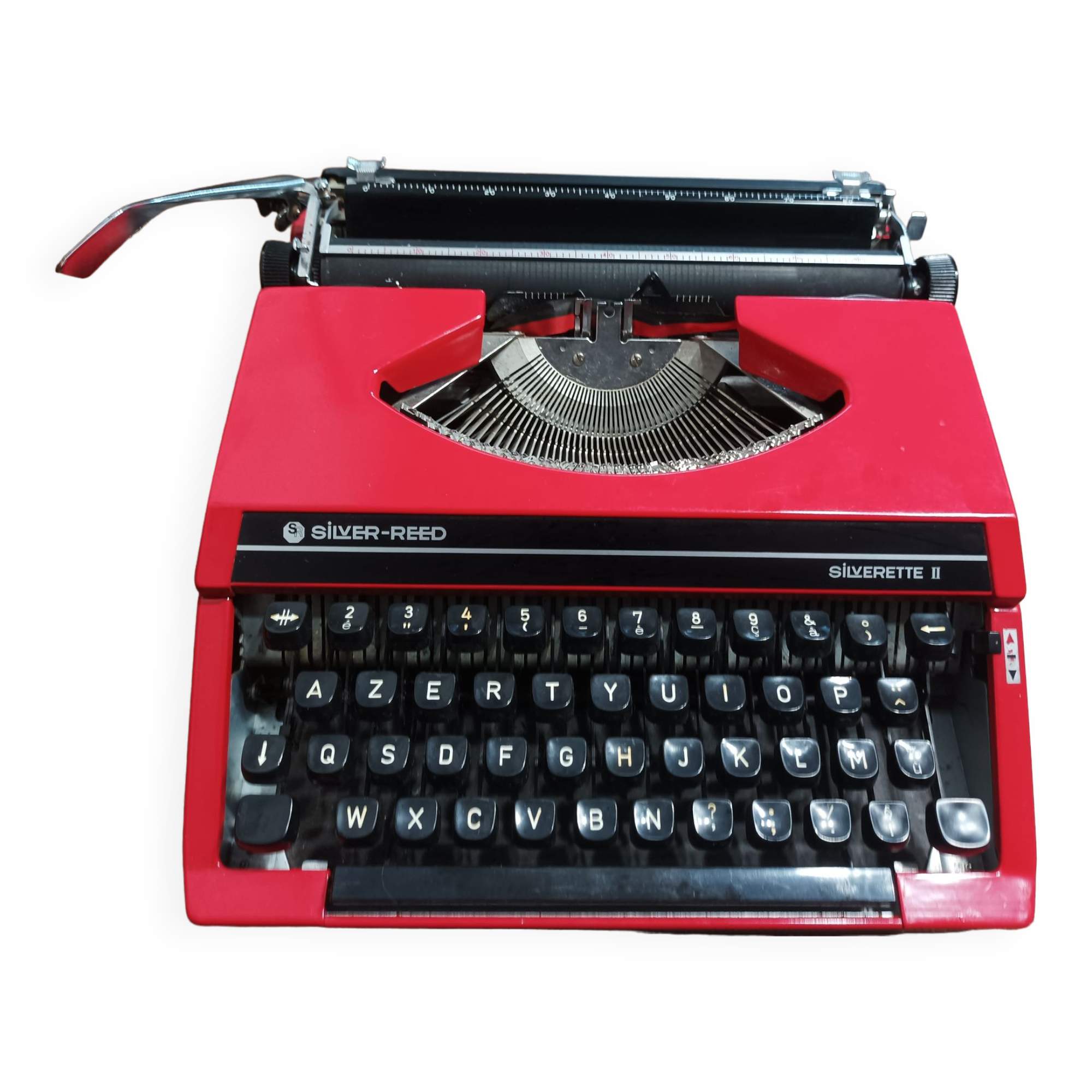 Machine à écrire Silver Reed Silverette II Bleue Rouge révisée ruban neuf