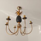 Pineapple chandelier from the 70'S in brass