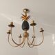 Pineapple chandelier from the 70'S in brass