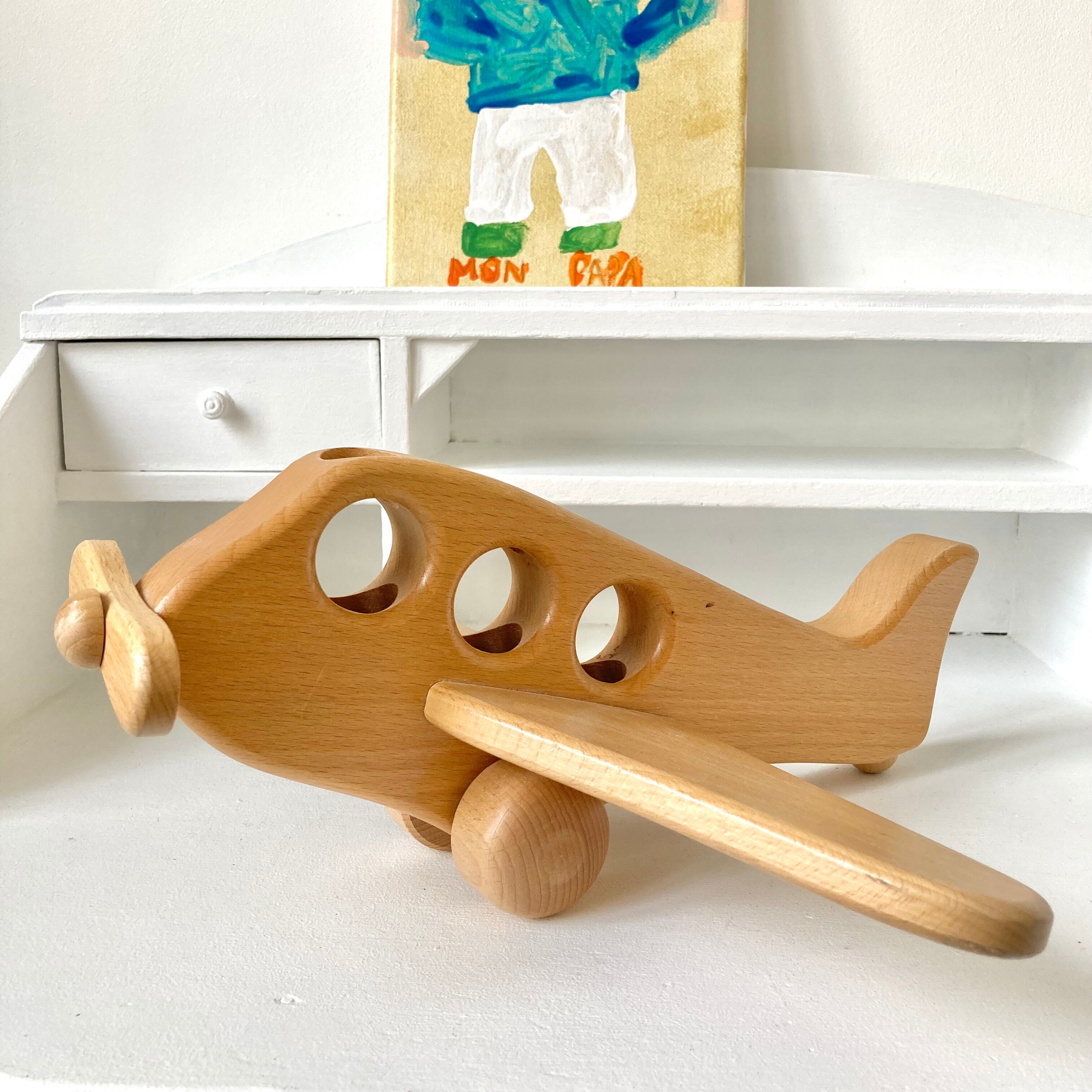 Vintage wooden airplane