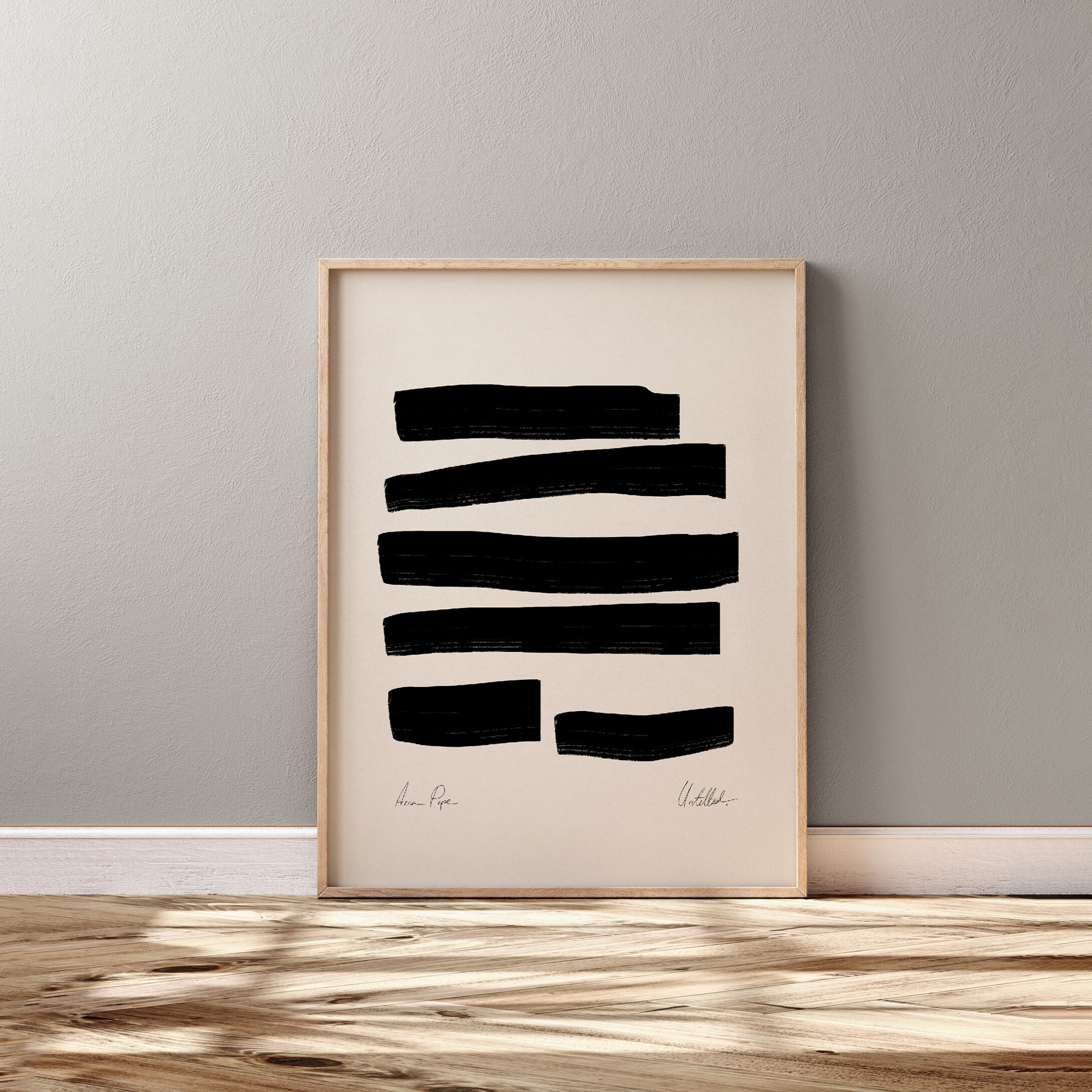 Impression d'art abstraite encadrée, impression giclée, 50 x 70 cm