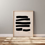 Framed abstract giclee art print 50x70cm