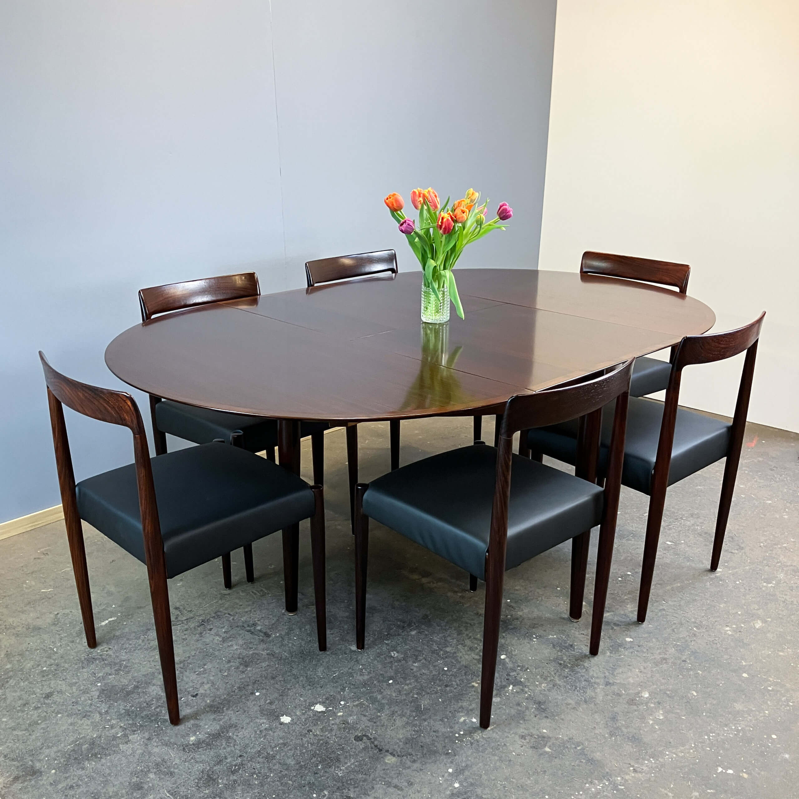 Extendable dining table by Lübke, rosewood, 1960s