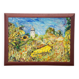 Women’s Island / Chiemsee with monastery and garden, 1994 – Oil painting by Alexander Michael