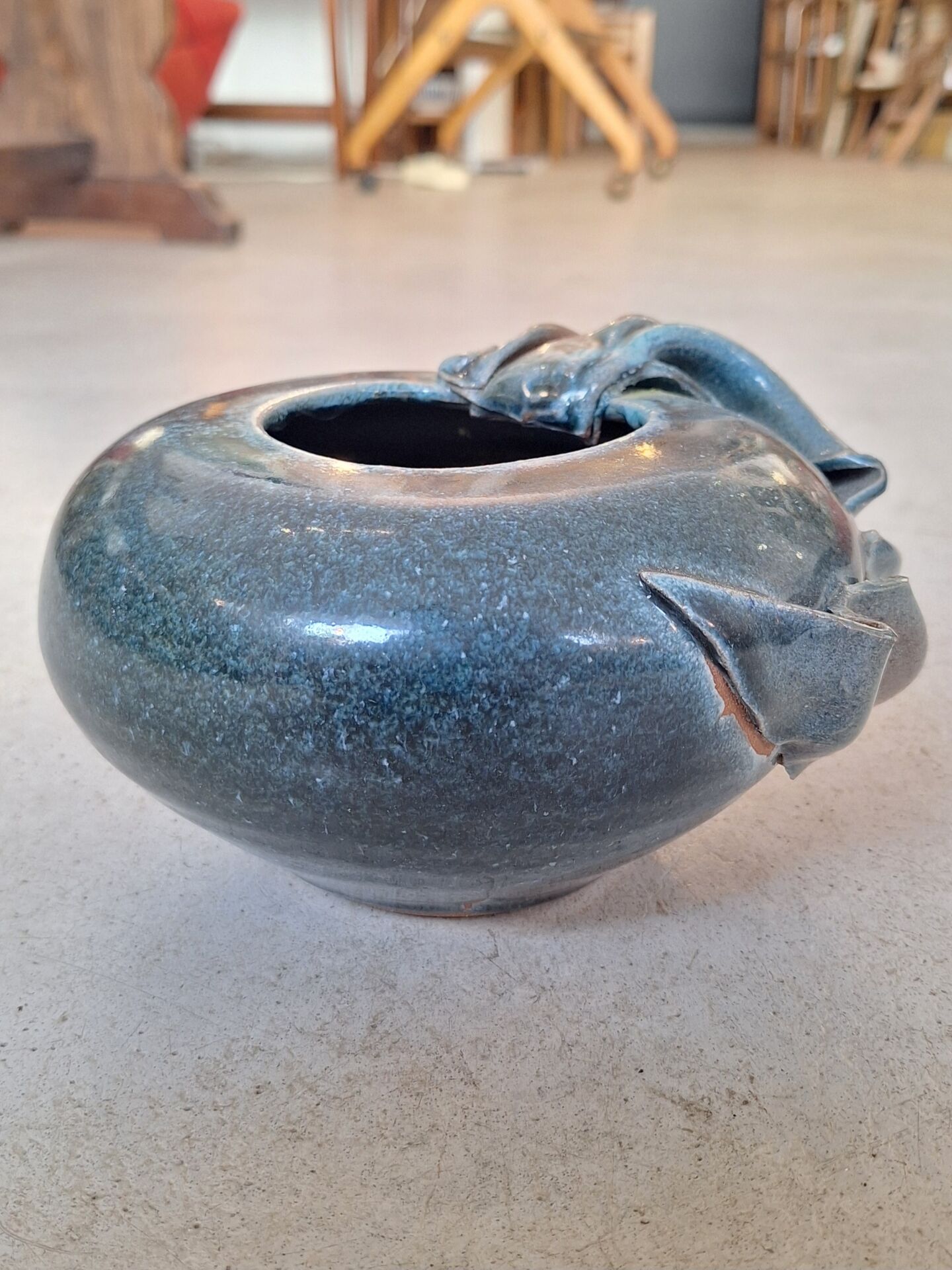Glazed ceramic vase by Nadia and Alain Pinel