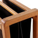 Salling stolefabrik magazine rack with leather in teak