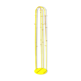 Portemanteau jaune en métal laqué 90's