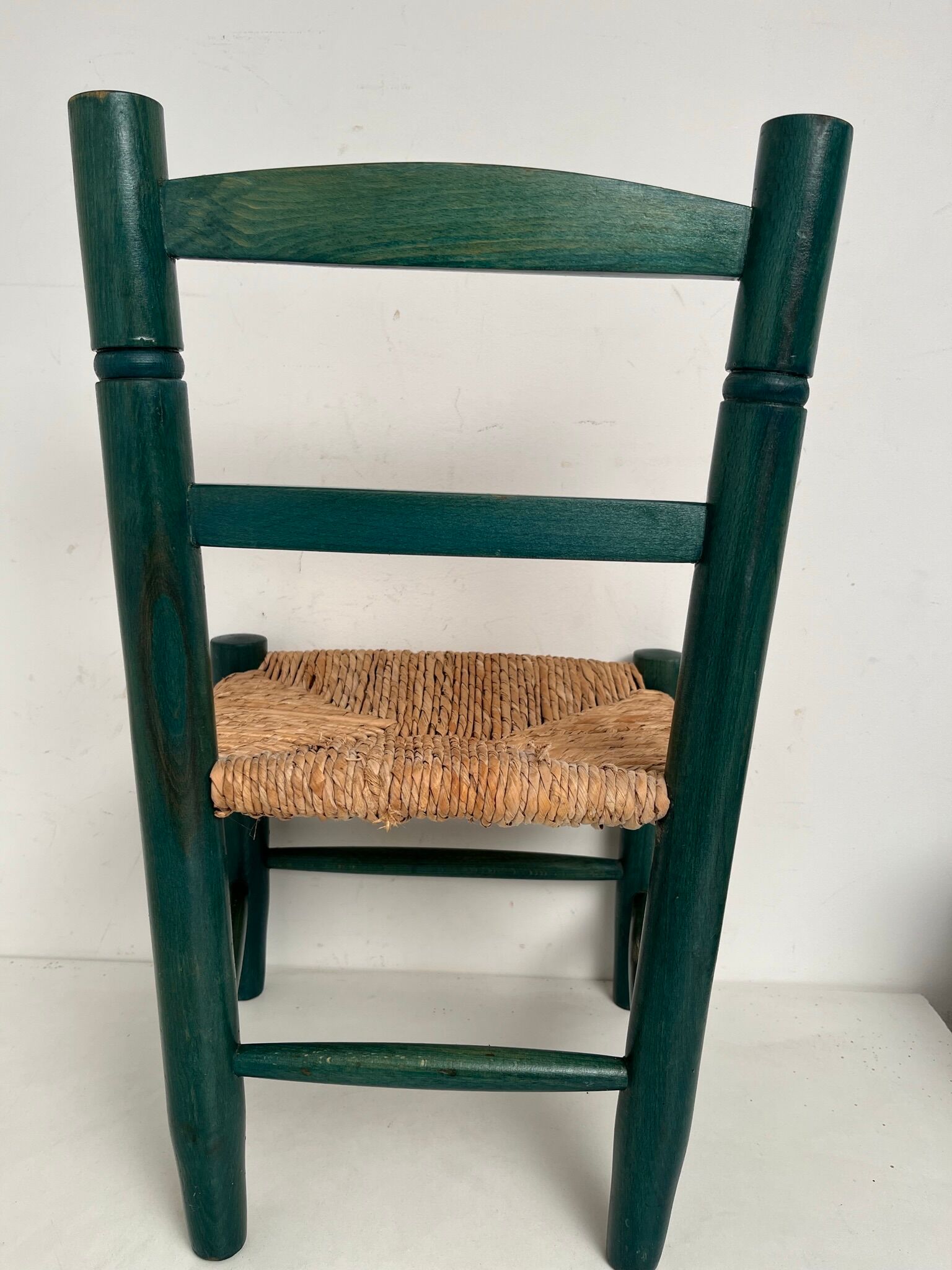 Vintage green painted children's chair