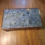 Table basse en granit bleu, 1970-1980