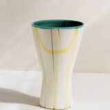 Roger Capron signed horn-shaped vase