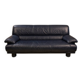 Leather sofa Nicoletti Salotti Italy Circa 1980