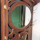 Vestiaire mural art nouveau / bois laiton