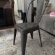 Pair of vintage Tolix model A chairs, designed by Xavier Pauchard.
