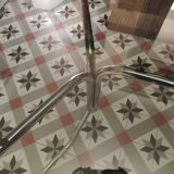 Dining table 70 chrome and smoked glass