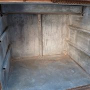 Furnished cooler of profession trade brewery in late XIX century oak bar