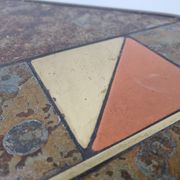 Table basse en ardoise brutaliste, années 1970