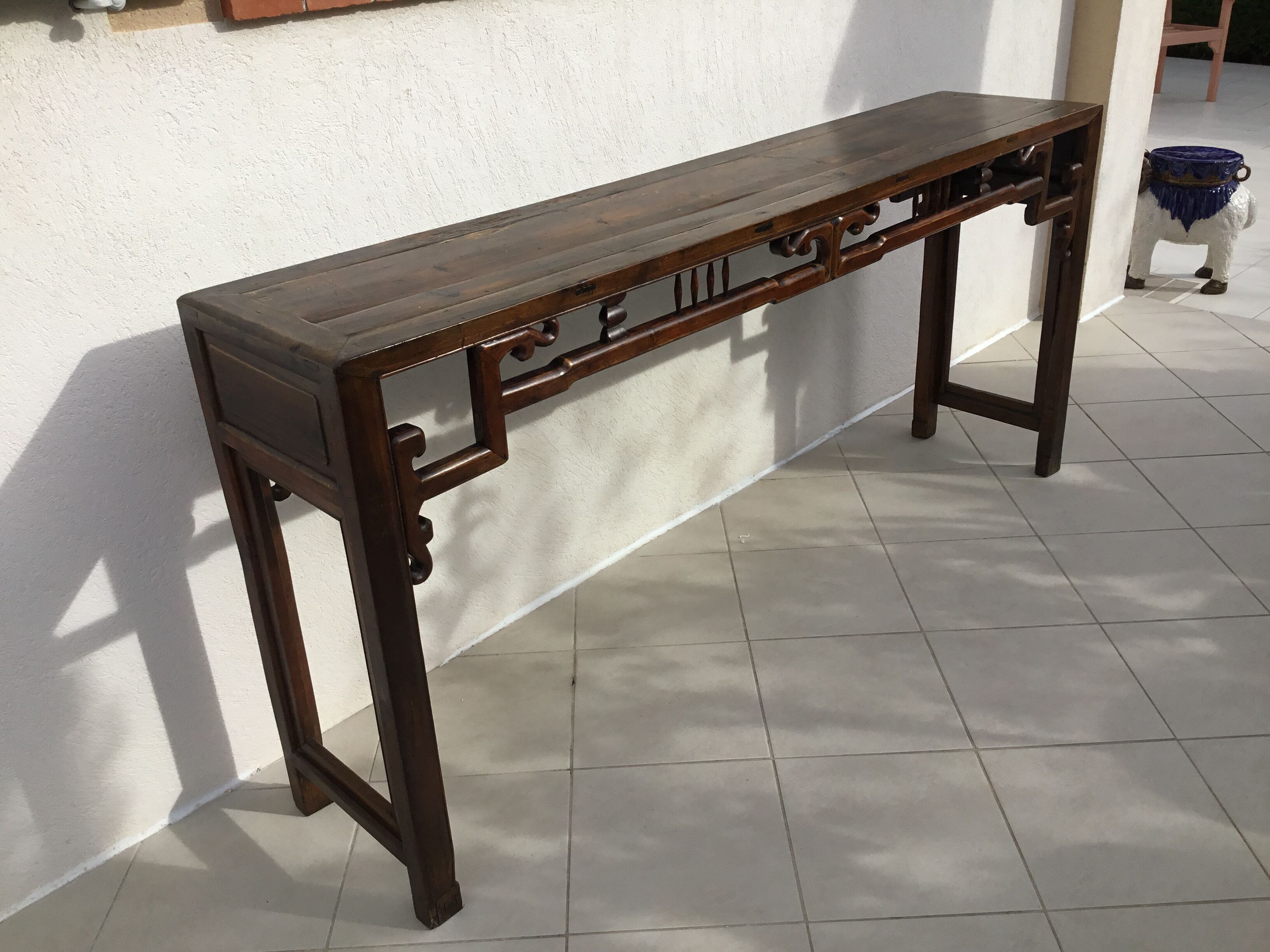 Ancient Chinese elm console