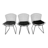 Set 3 chaises Bertoia Knoll International circa 1960