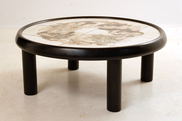 Table basse par Roger Capron 1980's
