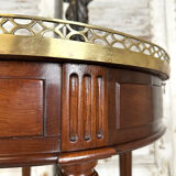 Louis XVI style mahogany hot water bottle table