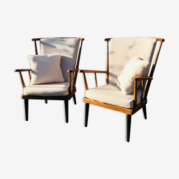 Paire de fauteuils vintage Baumann